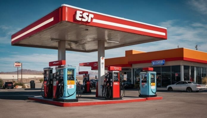 How Much Does it Cost to Open a Gas Station? A Comprehensive Guide on the Expenses An ess gas station with a car in front of it.